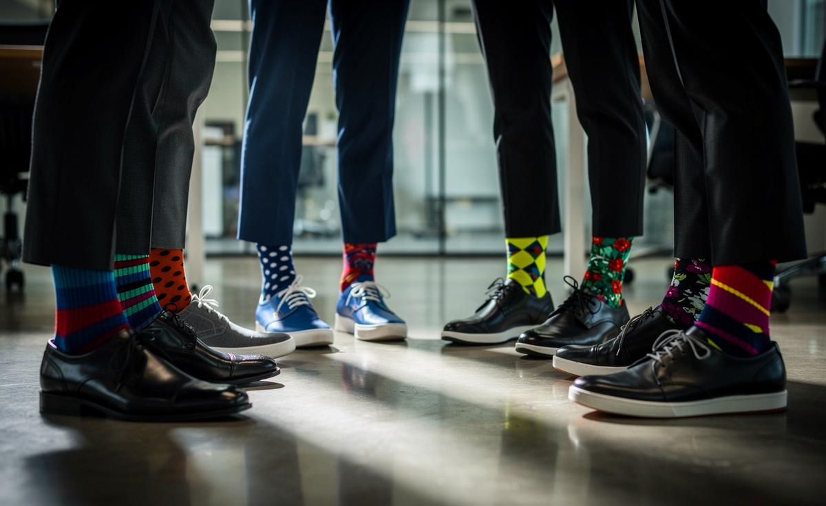Plötzlich tragen alle unterschiedliche Socken, ein Trendguru enthüllt den Grund